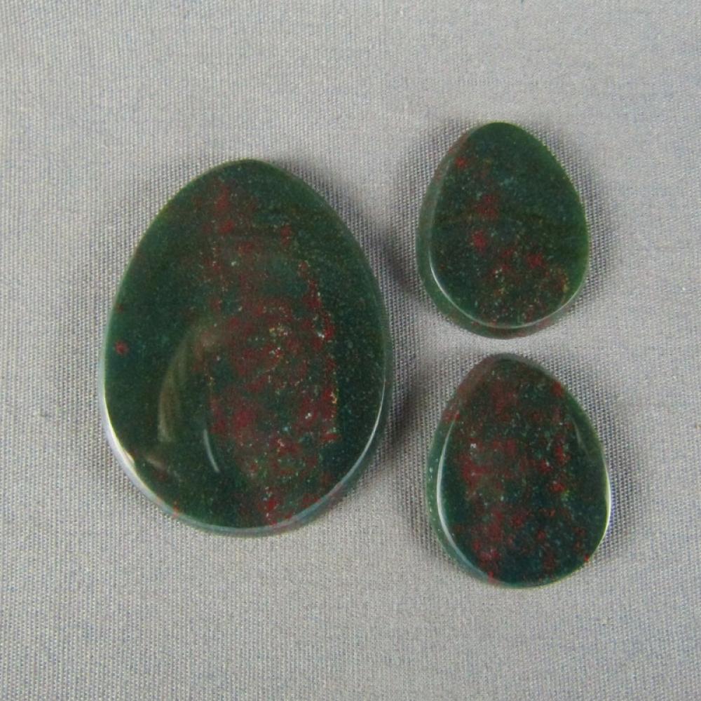 Bloodstone Cabochon SET