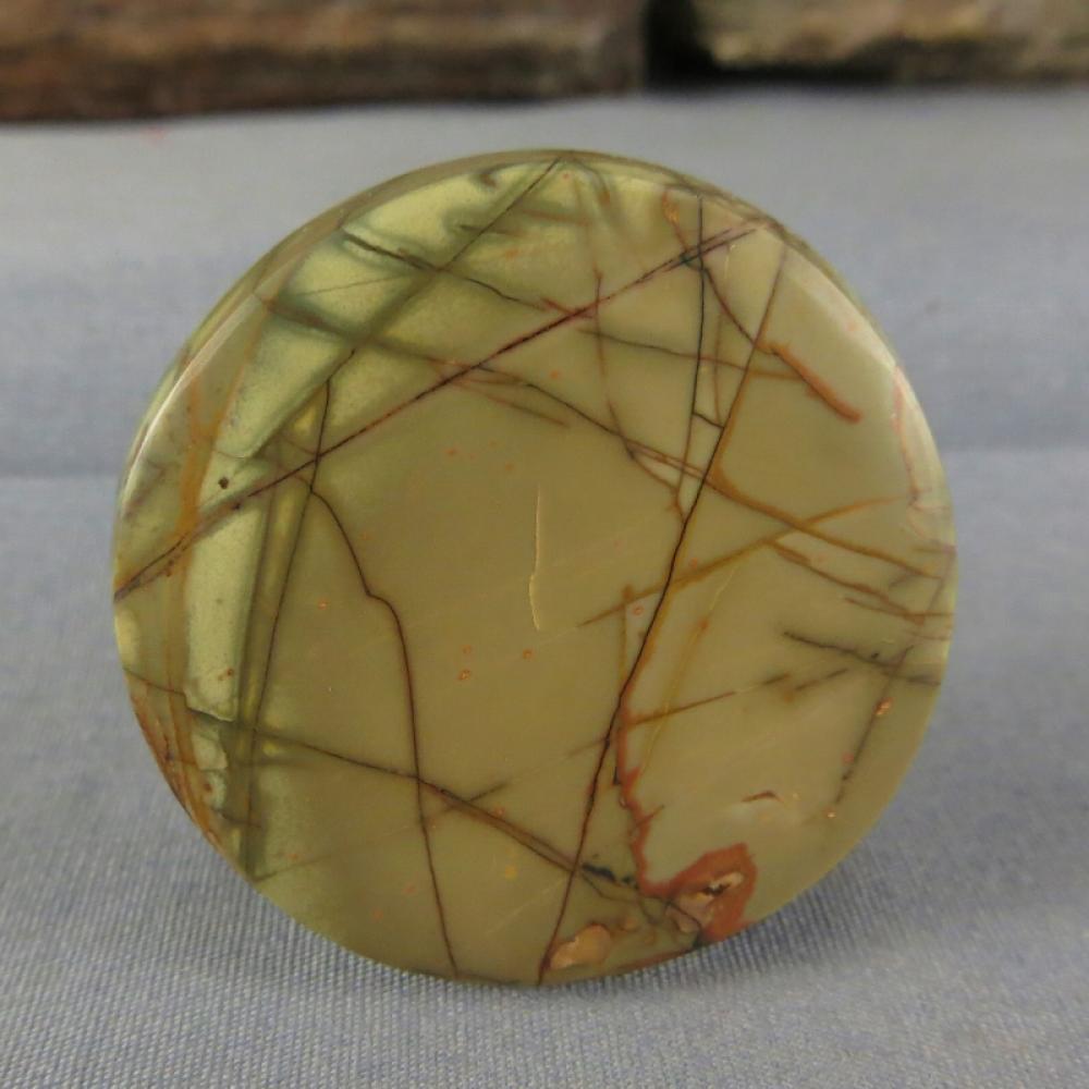 Cherry Creek Jasper cabochon