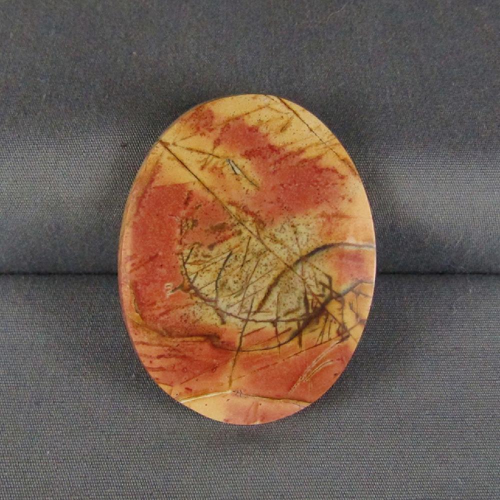 Cherry Creek Jasper cabochon