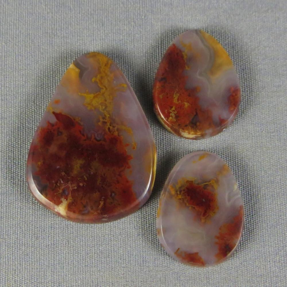 Cathedral Agate Cabochon SET