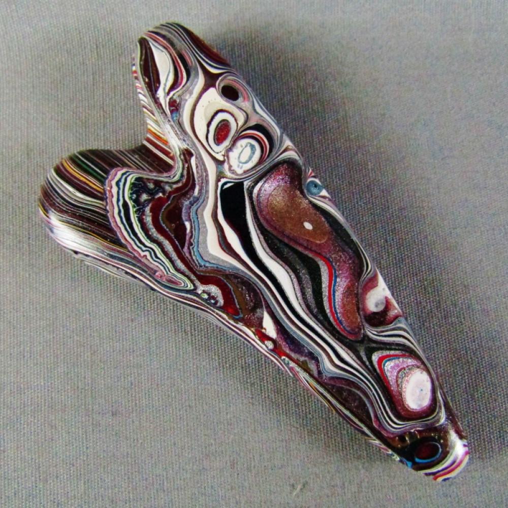 Fordite Cabochon Heart