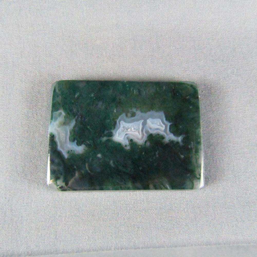 Green Moss Agate Large Cabochon