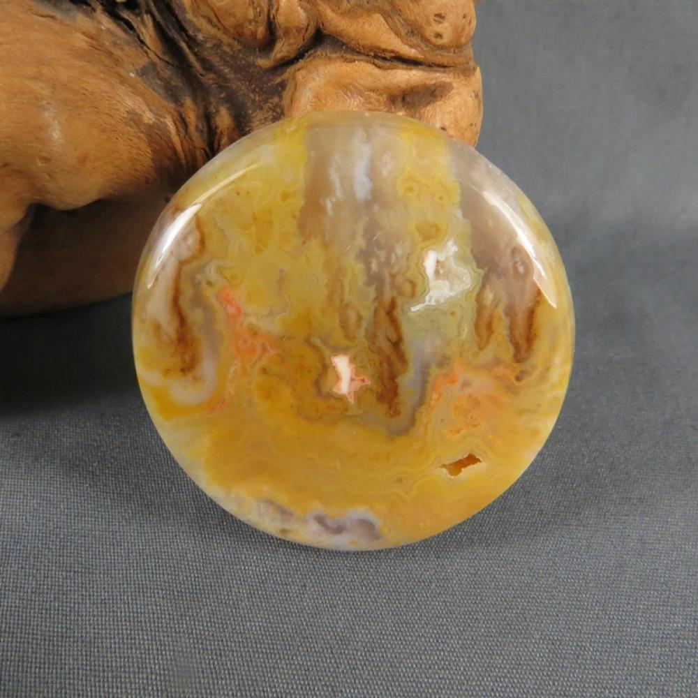 Graveyard Point Plume Agate Cabochon
