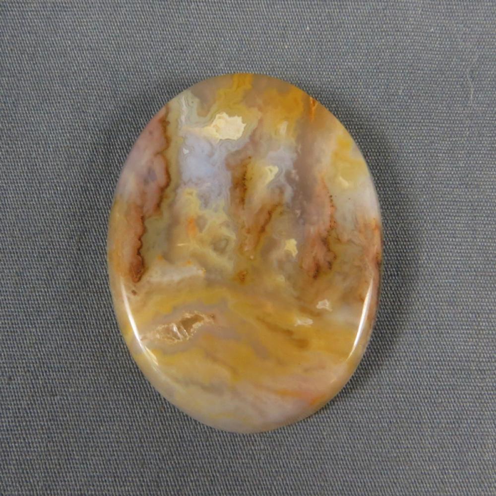 Graveyard Point Plume Agate Cabochon