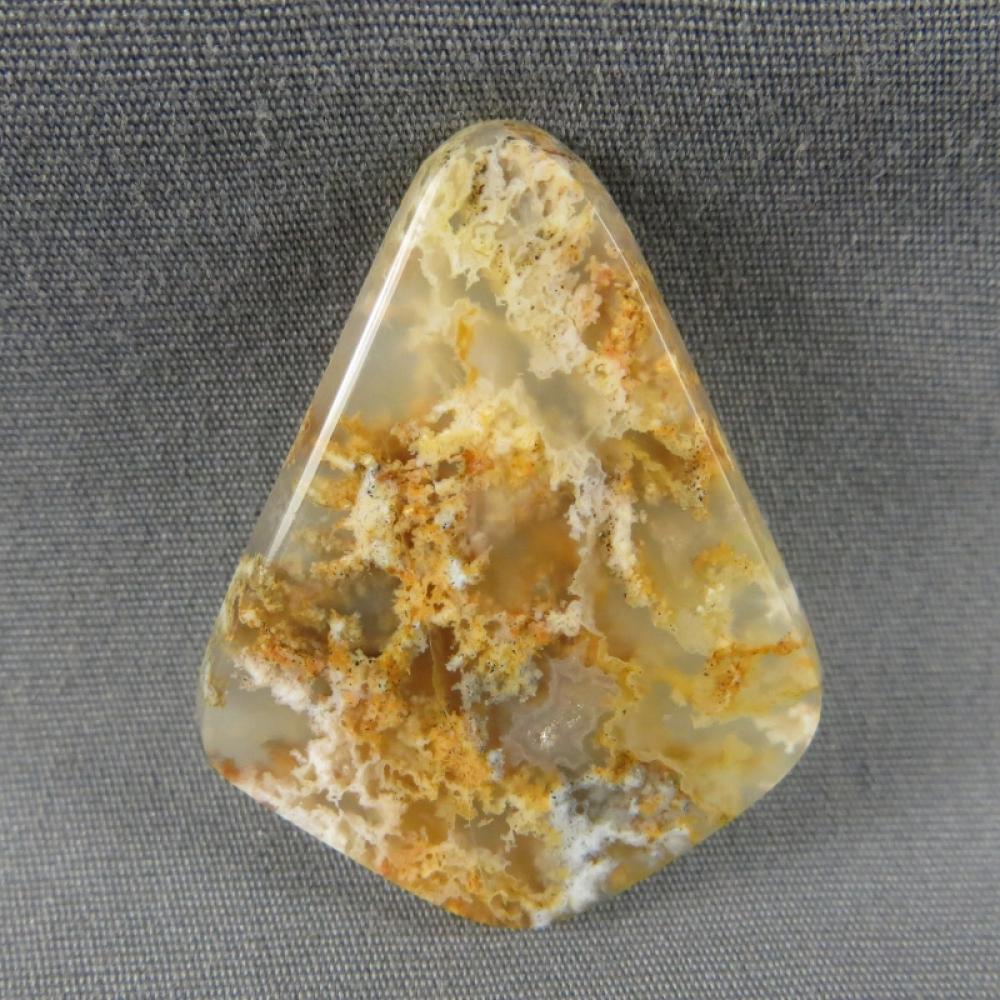 Regency Rose Plume Agate Cabochon