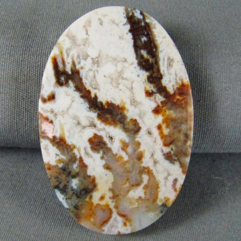 Graveyard Point Plume Agate Cabochon