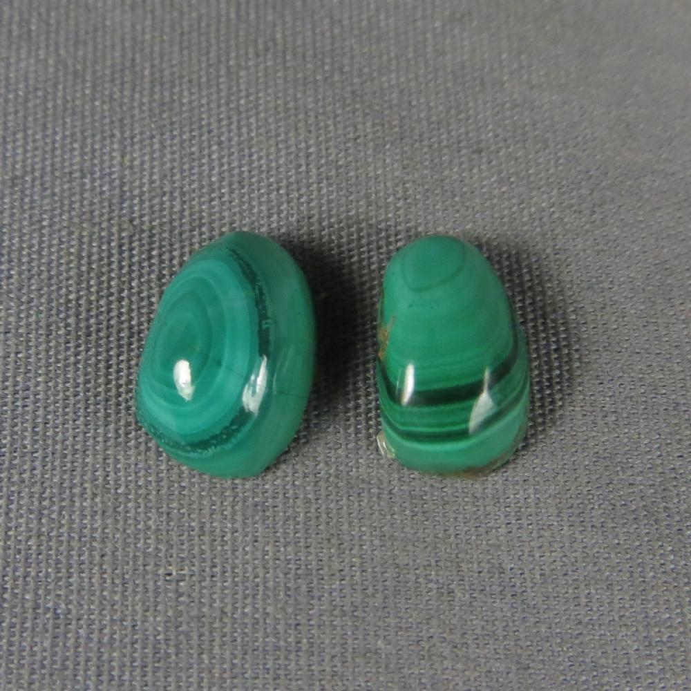 Malachite Cabochon PAIR