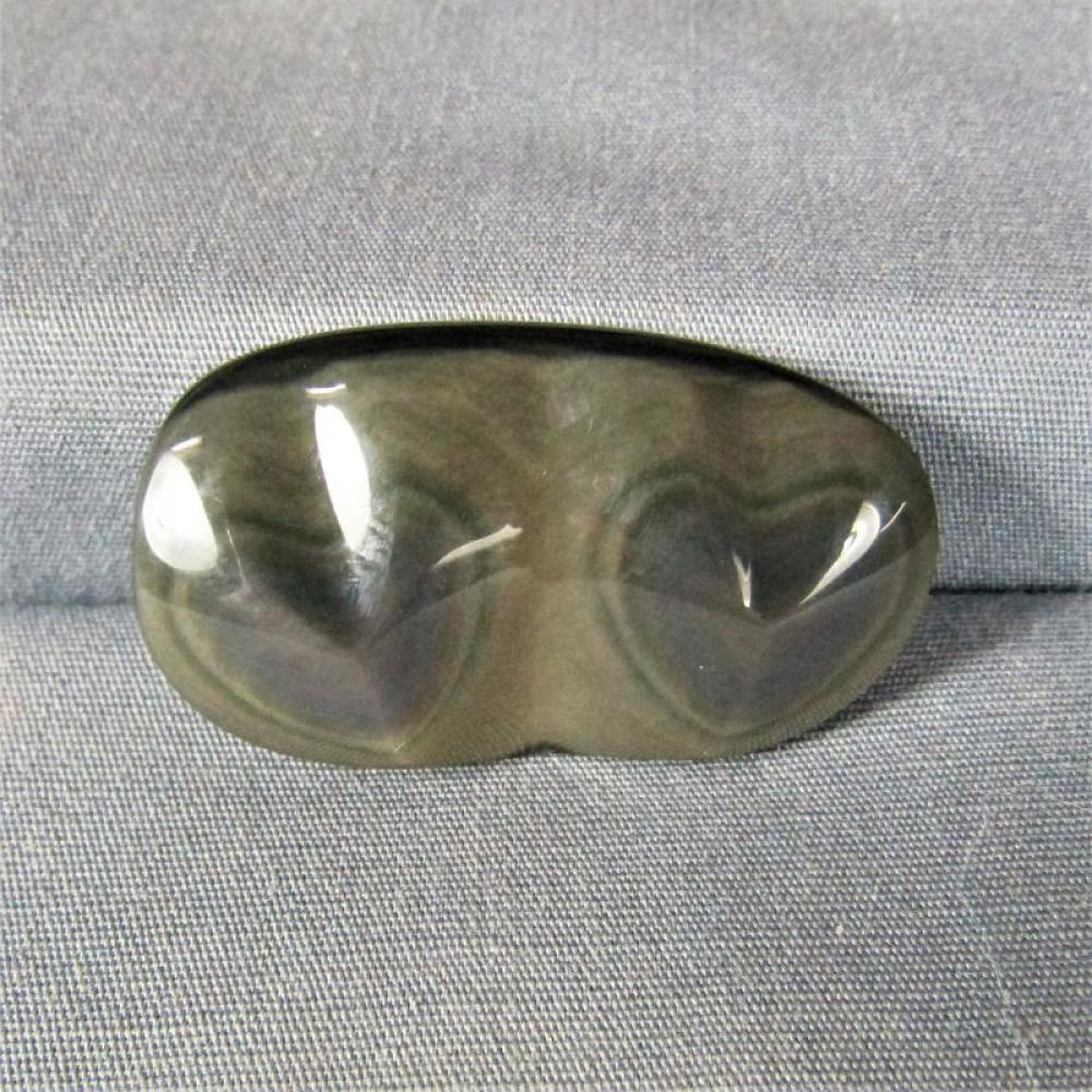 Rainbow Obsidian Double Heart Cabochon