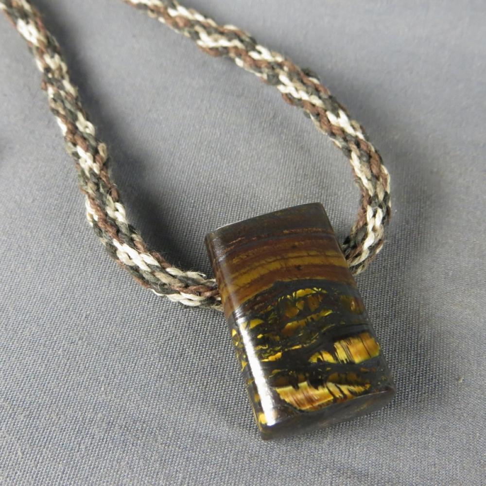 Tiger Iron Rock Pendant