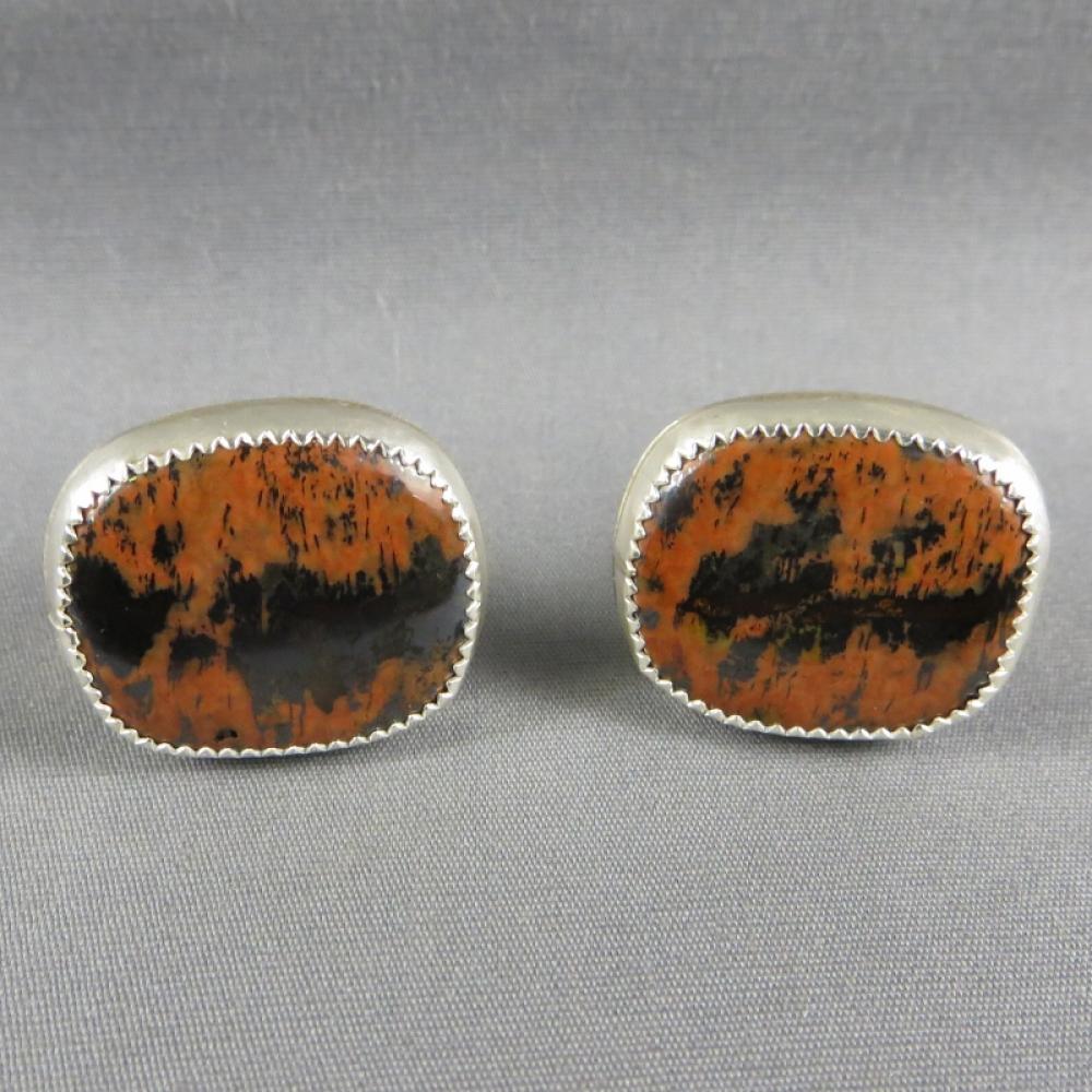 Tiger Tail Sterling Cuff Links