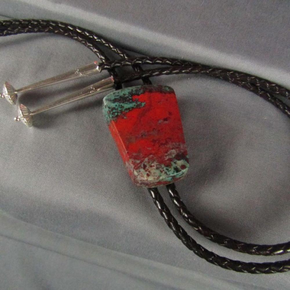 Sonora Sunrise Bolo Tie Sterling Tips