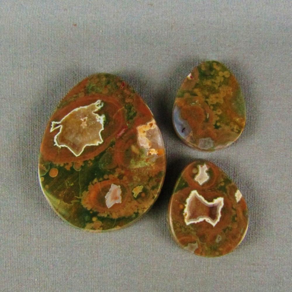 Rainforest Jasper Cabochon SET