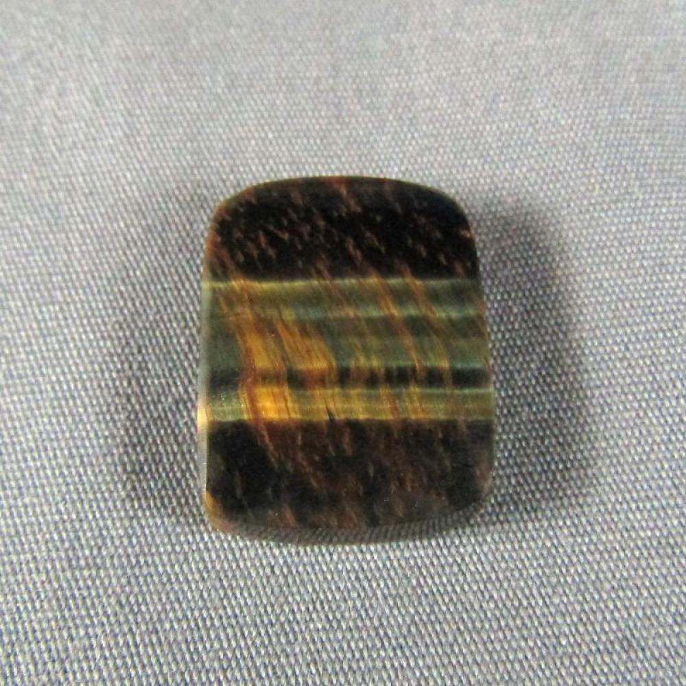 Variegated Tiger Eye Cabochon Blue Gold