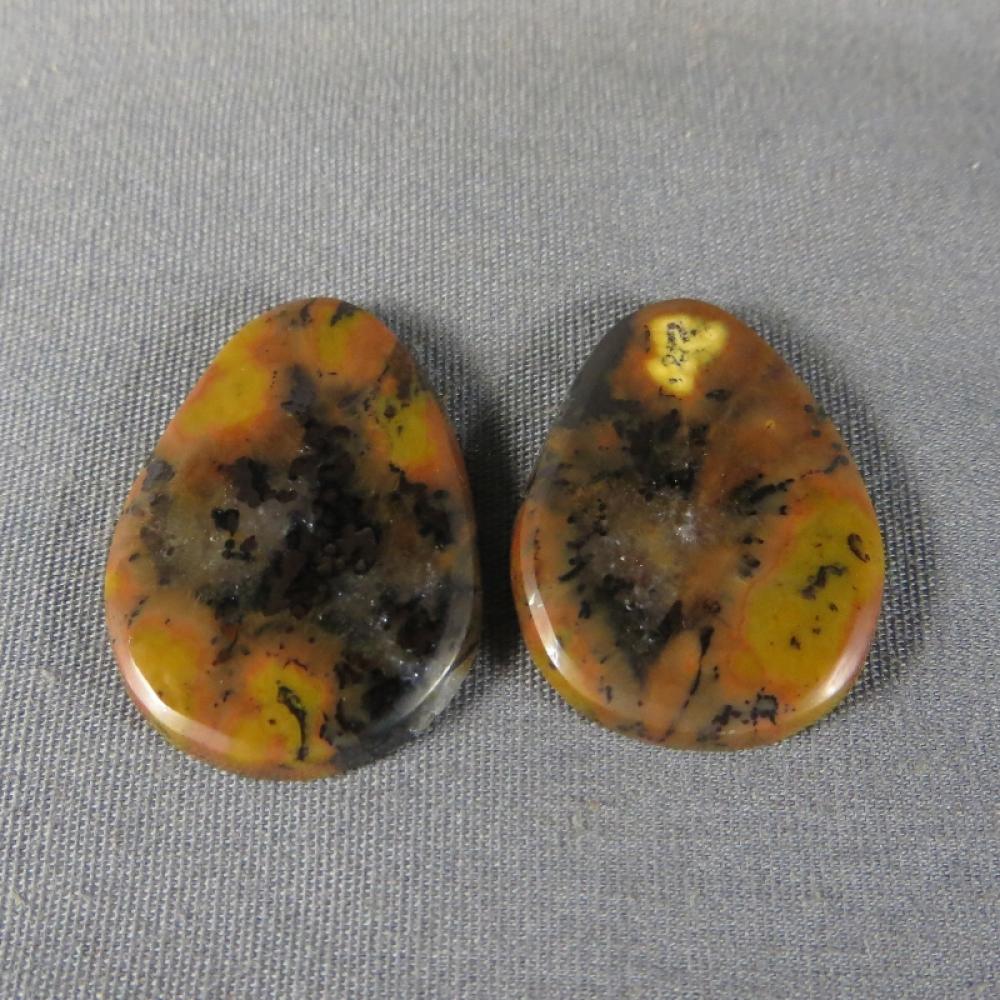 Tiger Tail Jasper Cabochon PAIR