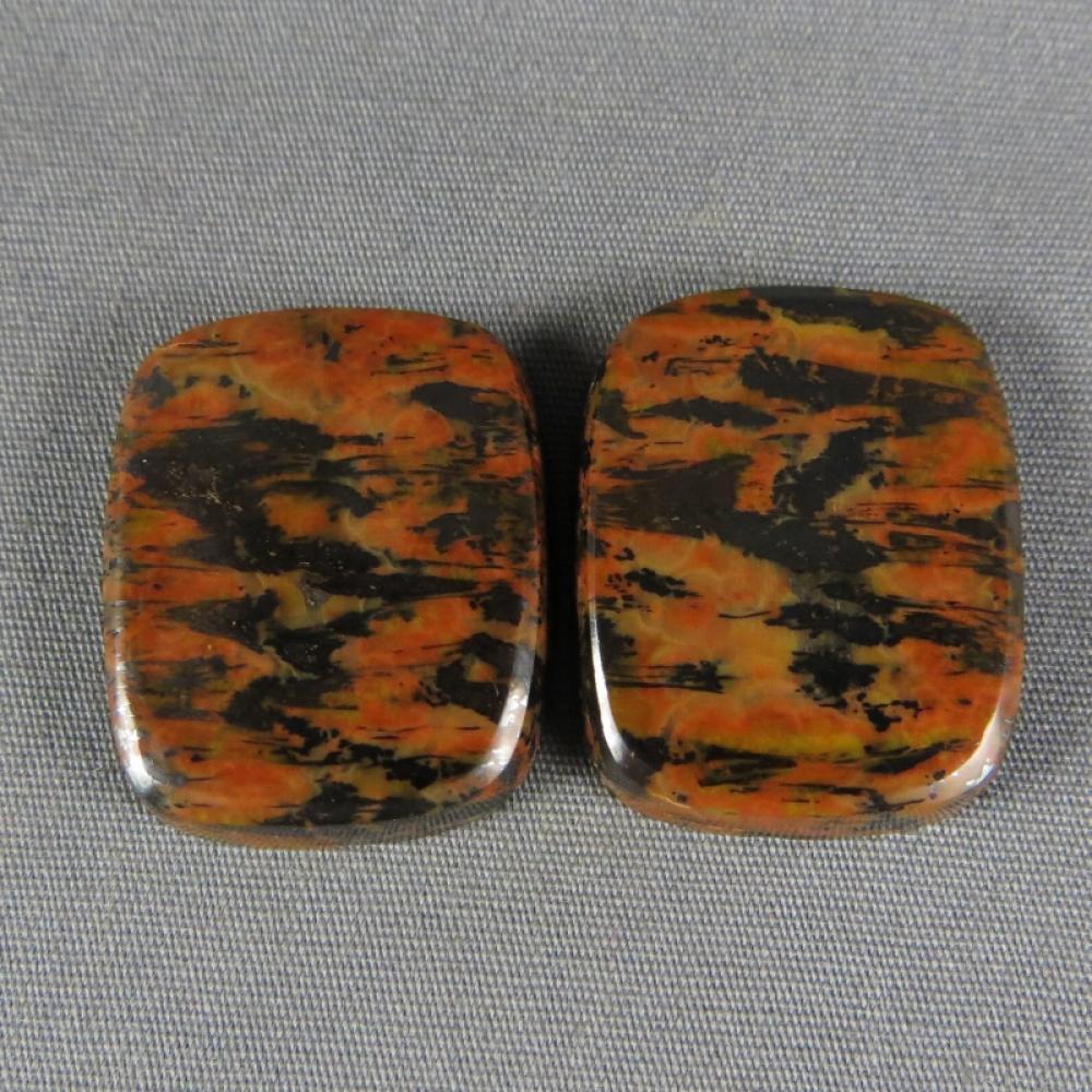 Tiger Tail Jasper Cabochon PAIR