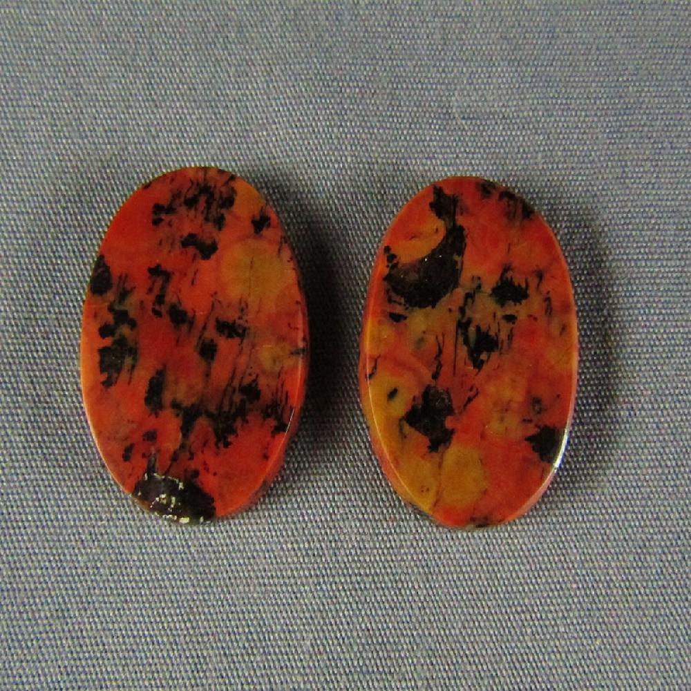 Tiger Tail Jasper Cabochon PAIR