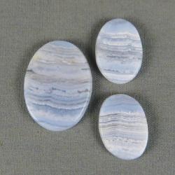 Blue Lace Agate SET Cabochons