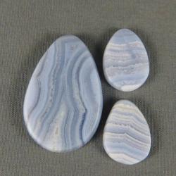 Blue Lace Agate SET Cabochons