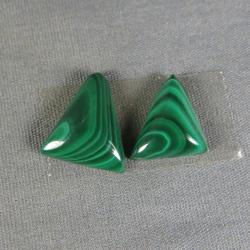Malachite Cabochon PAIR
