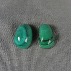 Malachite Cabochon PAIR