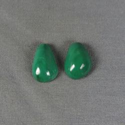 Malachite Cabochon  PAIR