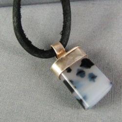 Montana Agate Sterling Silver Necklace