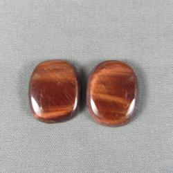 RED Tiger Eye Cabochon PAIR