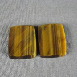 Tiger Eye Variegated Cabochon PAIR