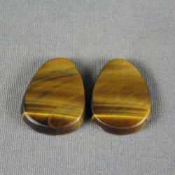Tiger Eye Variegated Cabochon PAIR