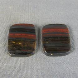 Tiger Iron Cabochon PAIR